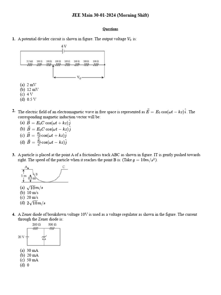 JEE Main 2024 Physics Questions Analysis | PDF | Ellipse | Ligand