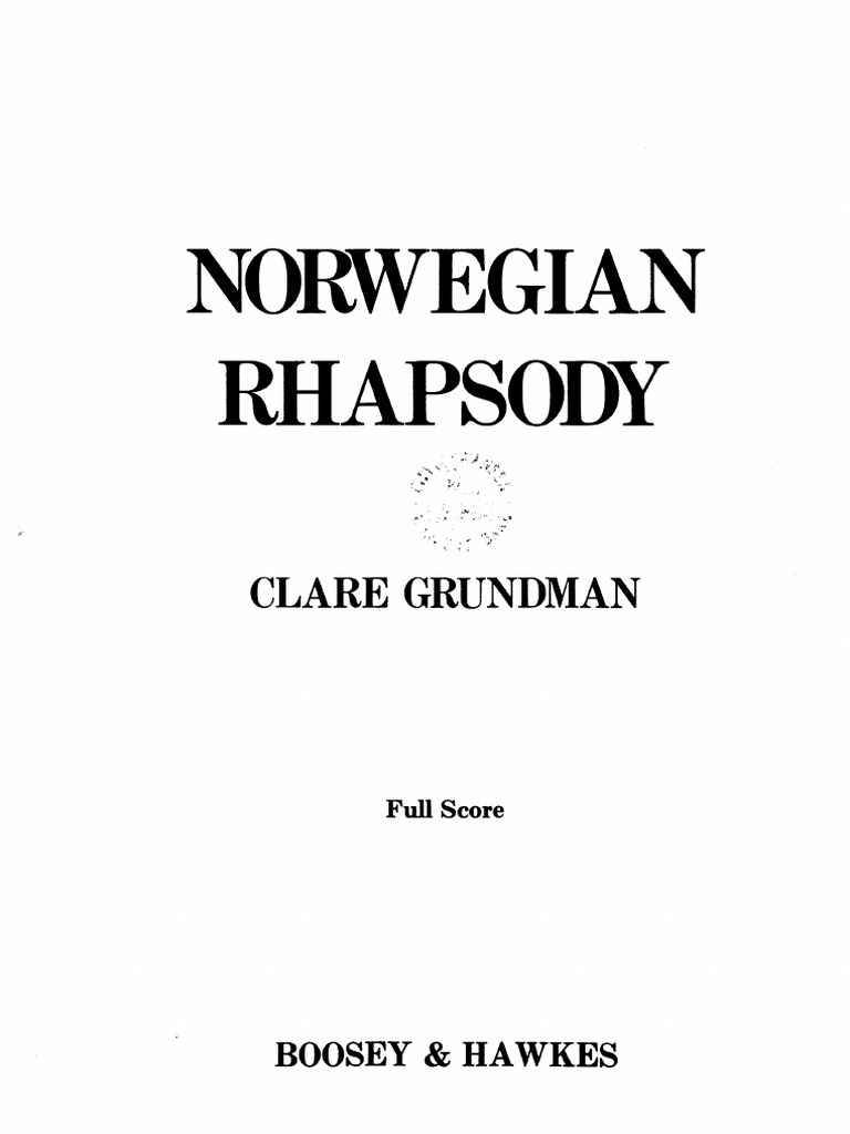 吹奏楽 楽譜NORWEGIAN RHAPSODY(CLARE GRUNDMAN) 1?v=1