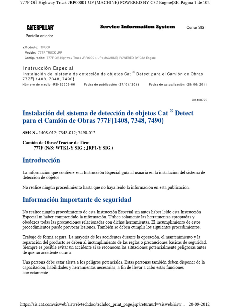 777F CAT DETECT | PDF | Soldadura | Construcción