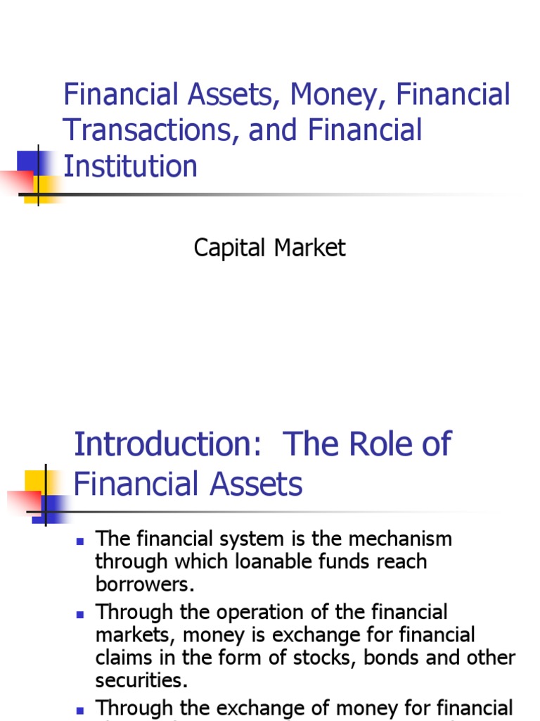 Understanding Financial Assets and Money | PDF | Inflation | Securities ...