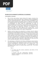 Approach to Evidence 7 Nov 2011