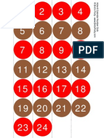 Advent Calender Number Dots by Bird's Party