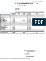 Releve - de - Notes Semestre 1