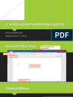 3 Szövegszerkesztés alapfogalmak ism