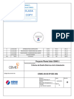 CEME1-IB-SE-EP-EDC-001_0 Criterios de Diseño Eléctricos de la Subestación