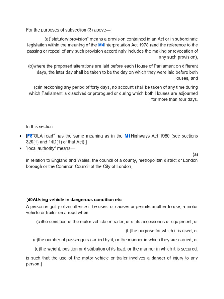 Section 3 of Road Traffic Act 1988 | PDF | Vehicles | Government