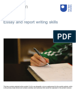 Essay and Report Writing Skills Printable