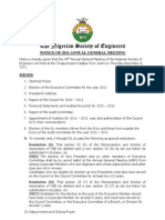The Nigerian Society of Engineers: Notice of 2011 Annual General Meeting