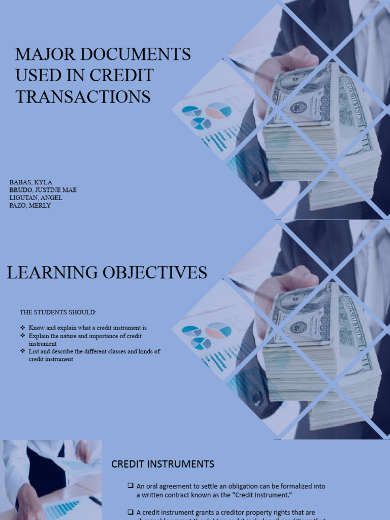 Understanding Credit Instruments Explained | PDF | Credit | Finance ...