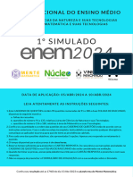 1º Simulado ENEM 2024 - Mente Matemática & Parceiros