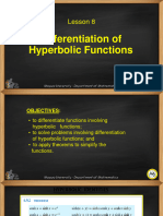 Lesson 8 Differentiation of Hyperbolic Functions(1)(1)