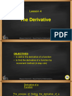 Lesson 4 The Derivative
