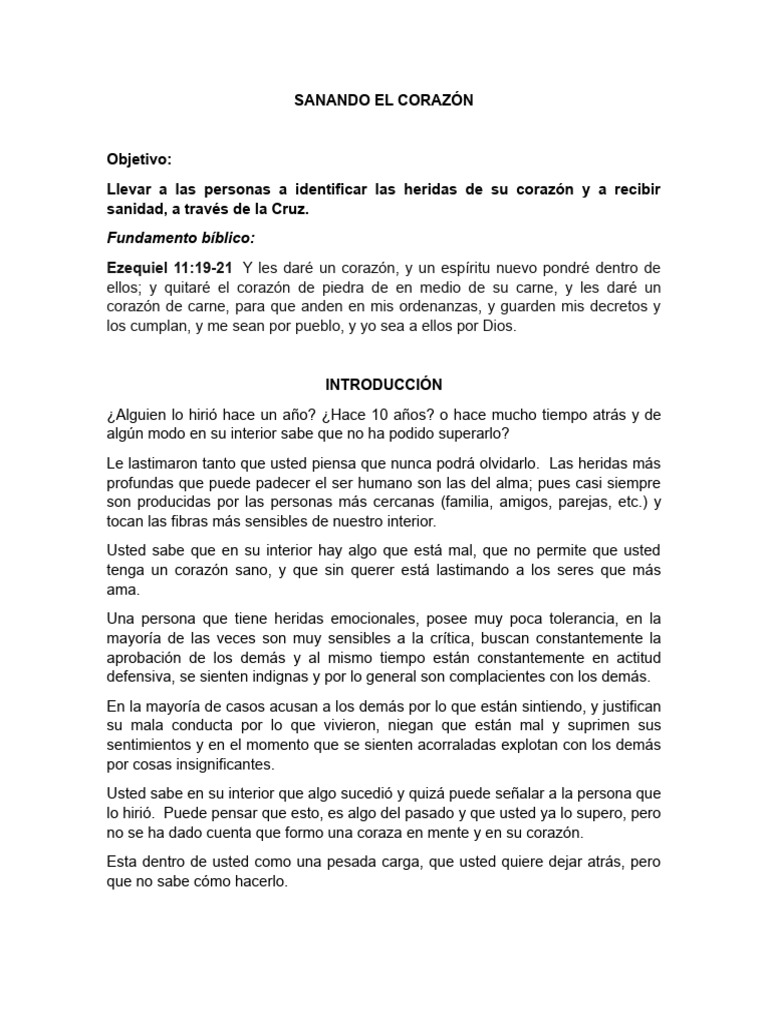 Sanando Heridas del Corazón | PDF | Amor | Perdón