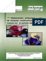 +manual Elaboración Artesanal y Uso de Bloques Multinutricionales de Melaza en El Estado de morelos-INIFAP