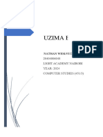 Uzima Borehole Drilling System Documentation