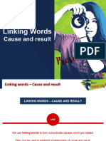 Linking Words Cause and Result