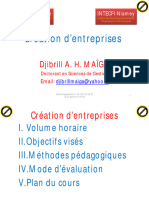 Création d’entreprises Master 2eme année