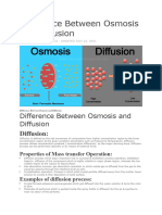 Difference Between Osmosis and Diffusion