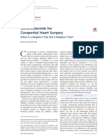 Corticosteroids For Congenital Heart Surgery