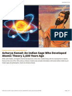 Acharya Kanad Atomic Theory 2,600 Years