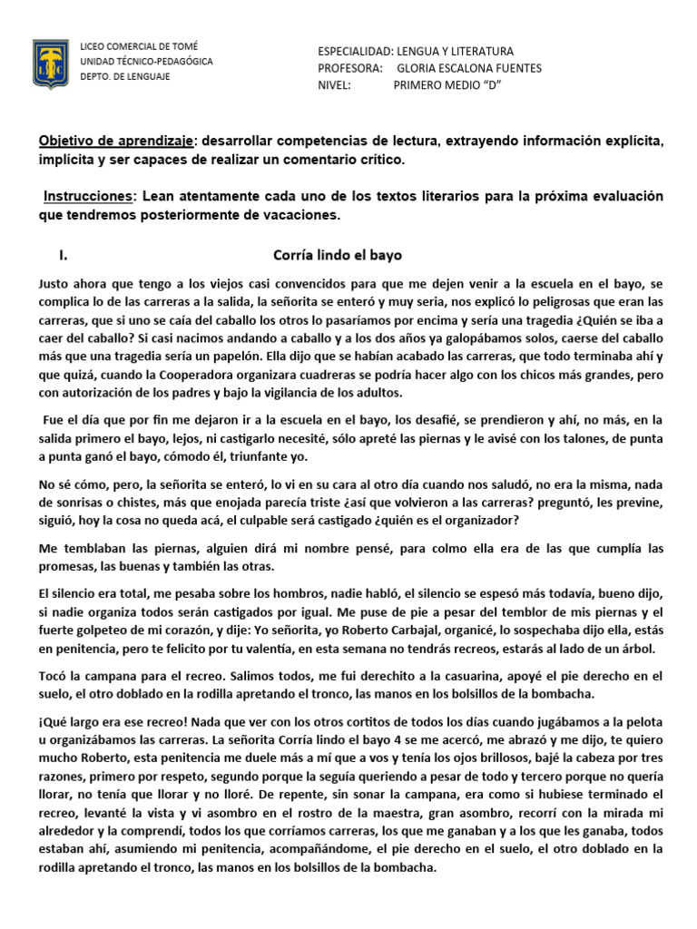 Act. 1 Comprensión de Lectura | PDF