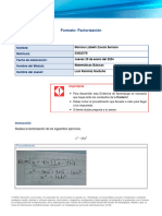 TRABAJO 4 UNIDAD 2 Factorización.
