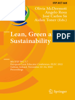 (IFIP Advances in Information and Communication Technology, 668) Olivia McDermott, Angelo Rosa, José Carlos Sá, Aidan Toner - Lean, Green and Sustainability_ 8th IFIP WG 5.7 European Lean Educator Con
