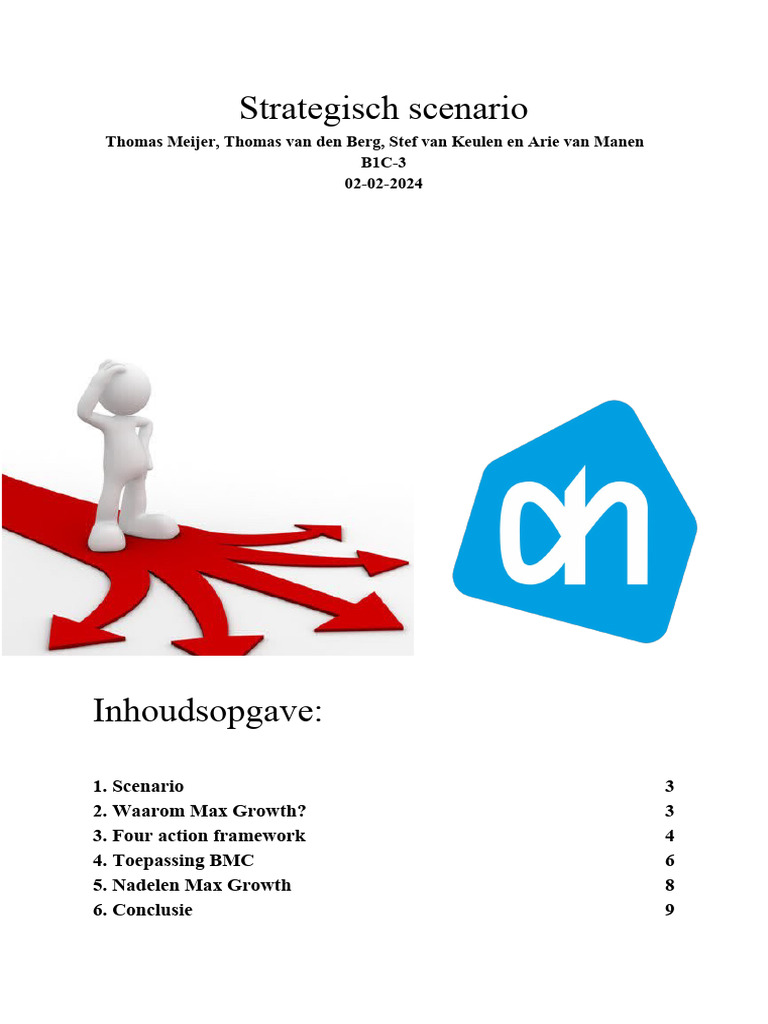 Strategisch Scenario Albert Heijn | PDF