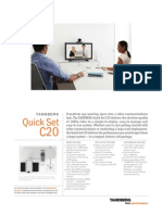 Videoconferencing Tandberg Quick Set c20 Data Sheet