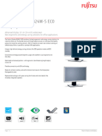 Fujitsu Display B24W-5 ECO Display: Data Sheet