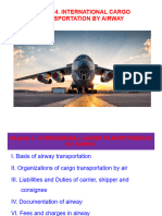 Chapter 4 - International Cargo Transportation by Airway - 2024