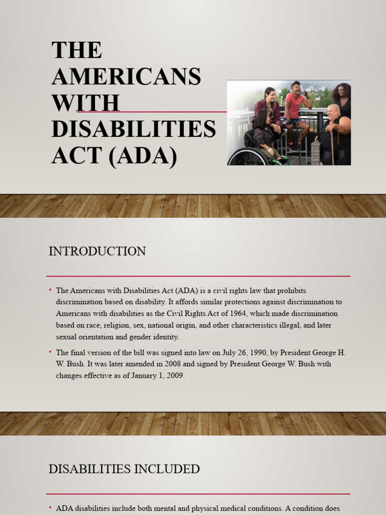 Overview of the Americans with Disabilities Act | PDF | Americans With ...