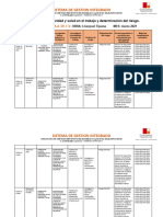 Diagnóstico de Seguridad y Salud en El Trabajo y Determinacion Del Riesgo Marzo1 PDF