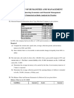 T1-Additional Numerical On RatioAnalysis