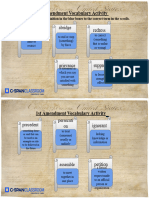 1st Amendment Vocabulary Activity