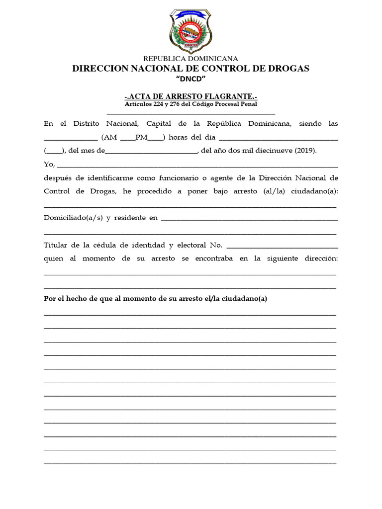 acta-de-arresto-por-infraccion-flagrante-d-n-pdf-gobierno-justicia