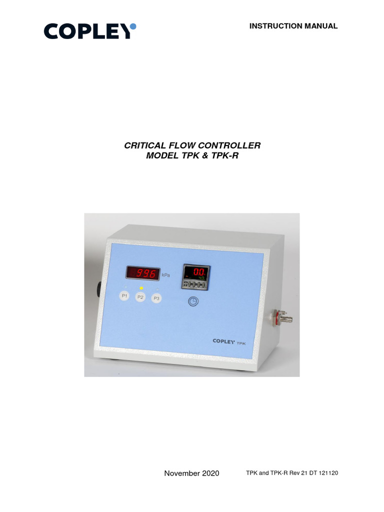 Copley TPK 2007 | PDF | Pump | Valve