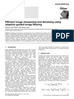 Efficient Image Sharpening and Denoising Using Adaptive Guided Image Filtering