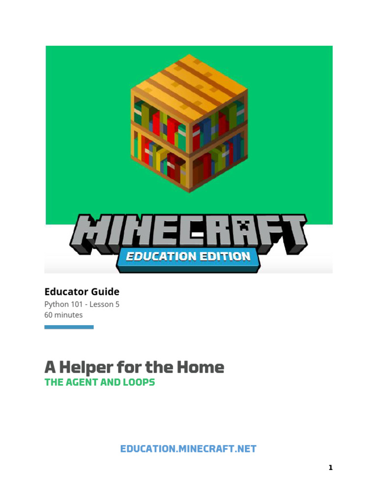 Coding Loops with Minecraft's Agent | PDF | Control Flow | Algorithms