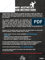 1. Program Instructions, Custom Meal Plans, Supplement Guide