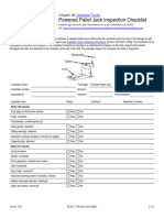 Indtruck Checklist Inspect Pallet Jack