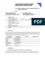 ACTA DE LA JUNTA DE DOCENTE DE GRADO O CURSO CORRESPONDIENTE AL PRIMER TRIMESTRE - 10mo