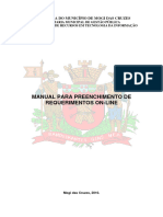 Manual para Preenchimento de Requerimentos On-Line: Prefeitura Do Município de Mogi Das Cruzes