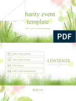 Charity Event Template: Here Is Where Your Presentation Begins