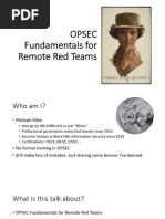 OPSEC Fundamentals For Remote Red Teams