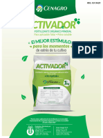 FICHA TECNICA Activador Cenagro