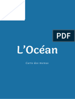 L'ocean - Menu Octobre 2023