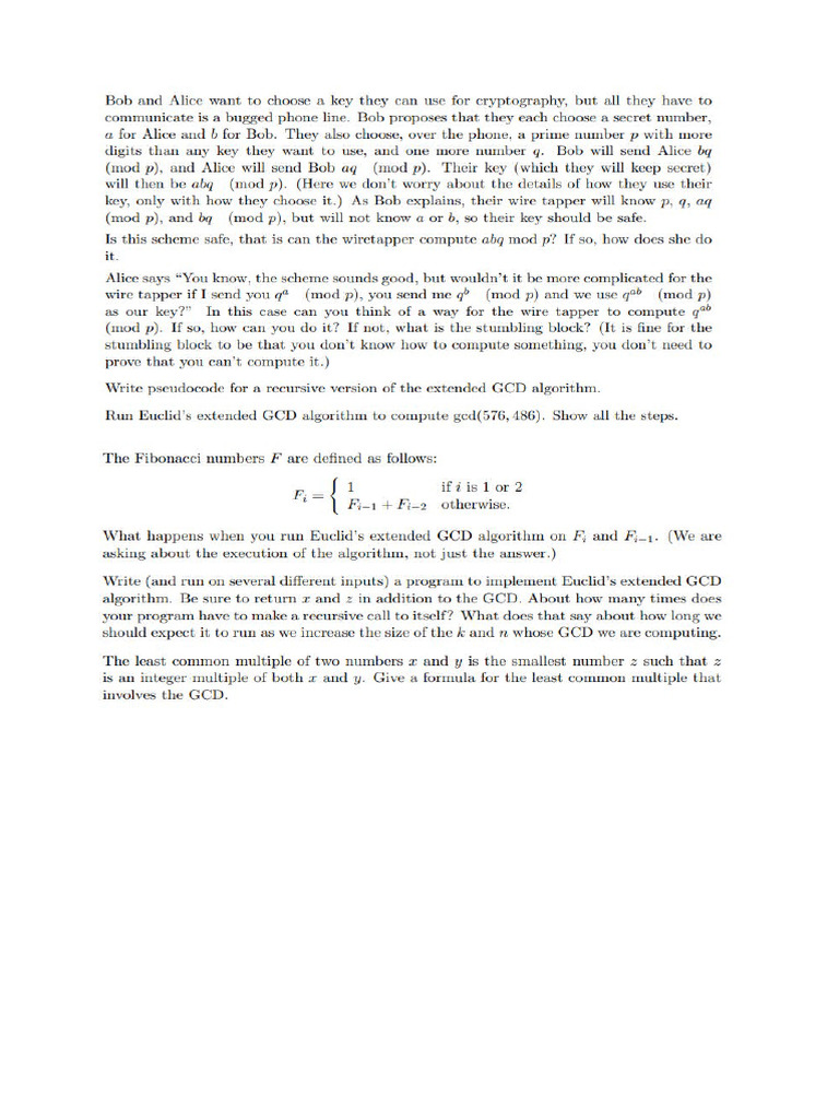 Math123 Cryptography And Number Theory Problem Set Pdf