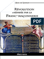 La Révolution Préparée Par La Franc Maçonnerie Jean de Lannoy