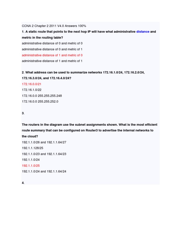 Ccna 2 - Cap 2 B | PDF | Router (Computing) | Ip Address